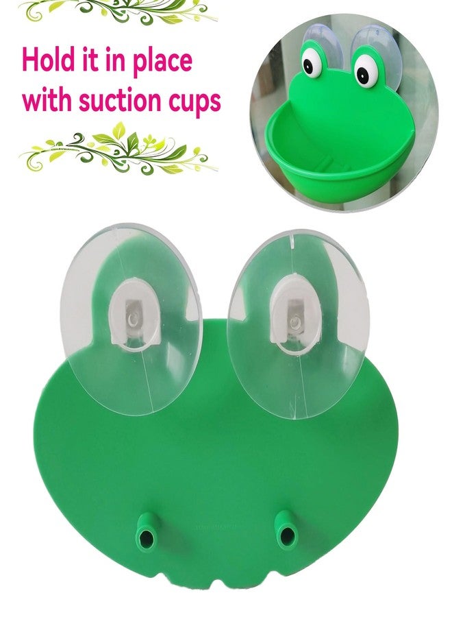 JSLZF Tree Frog Tank Accessories 2 PCS Frog Habitat Platform Decoration Toad Terrarium Decor Plastic Aquarium Decor with Sucker Wall-Mounted Tank Decoration - Image 5